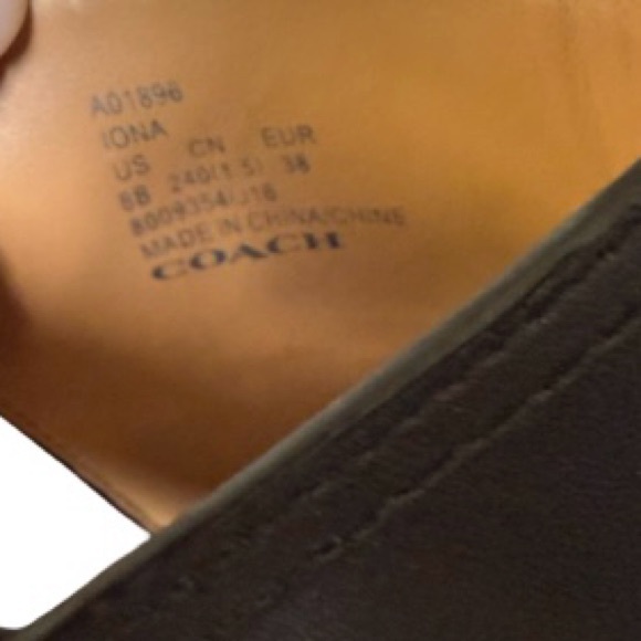 Coach Black Iona Sandals Size 8 - Picture 6 of 10